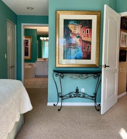 a bathroom with 2 sink and a mirror