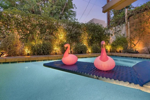 a outdoor view with a sitting space