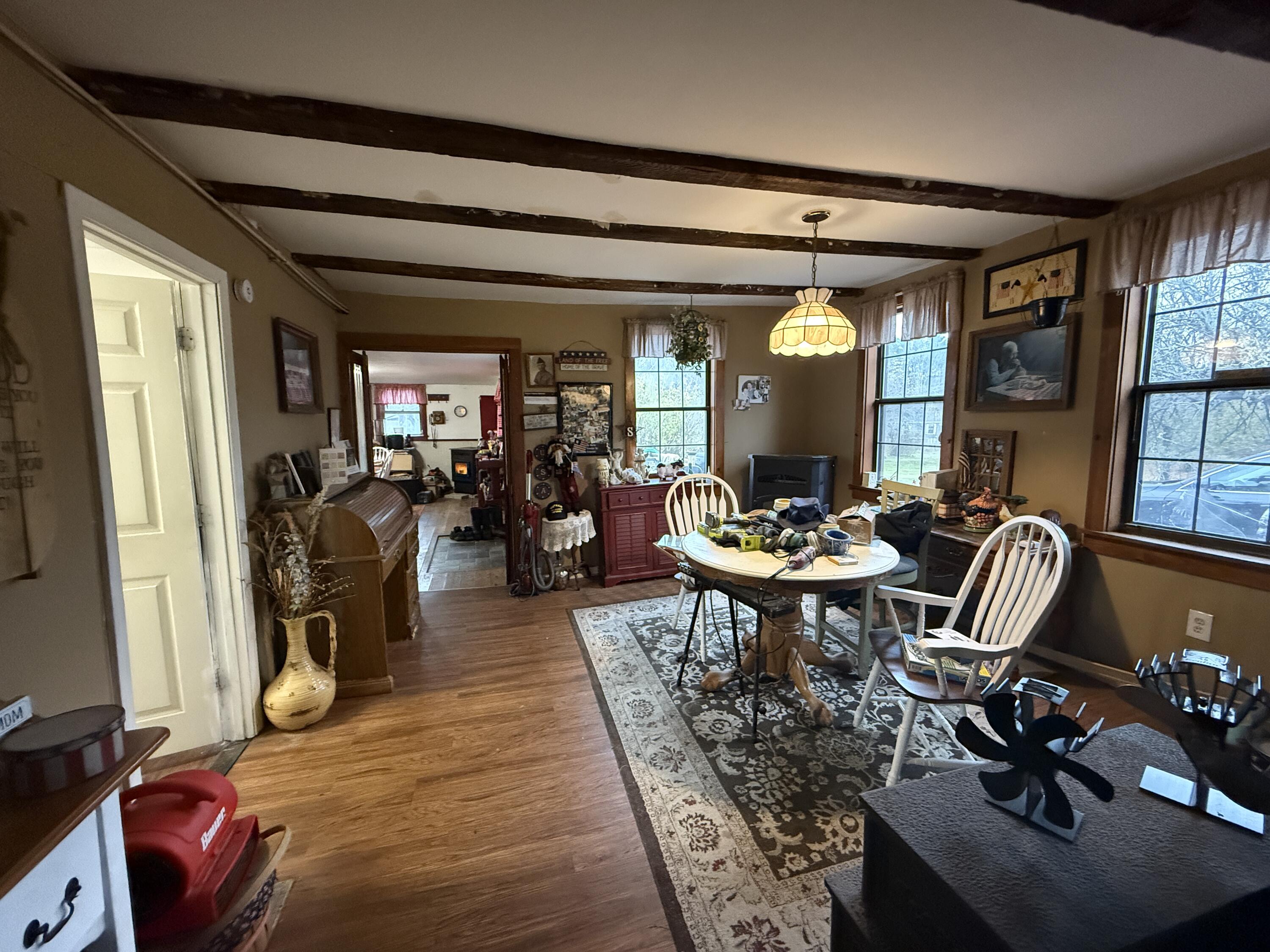 75 Nelson Ridge Road South Washington, ME 04574 - Photo 7 of 27 View of Dining Room & Kitchen