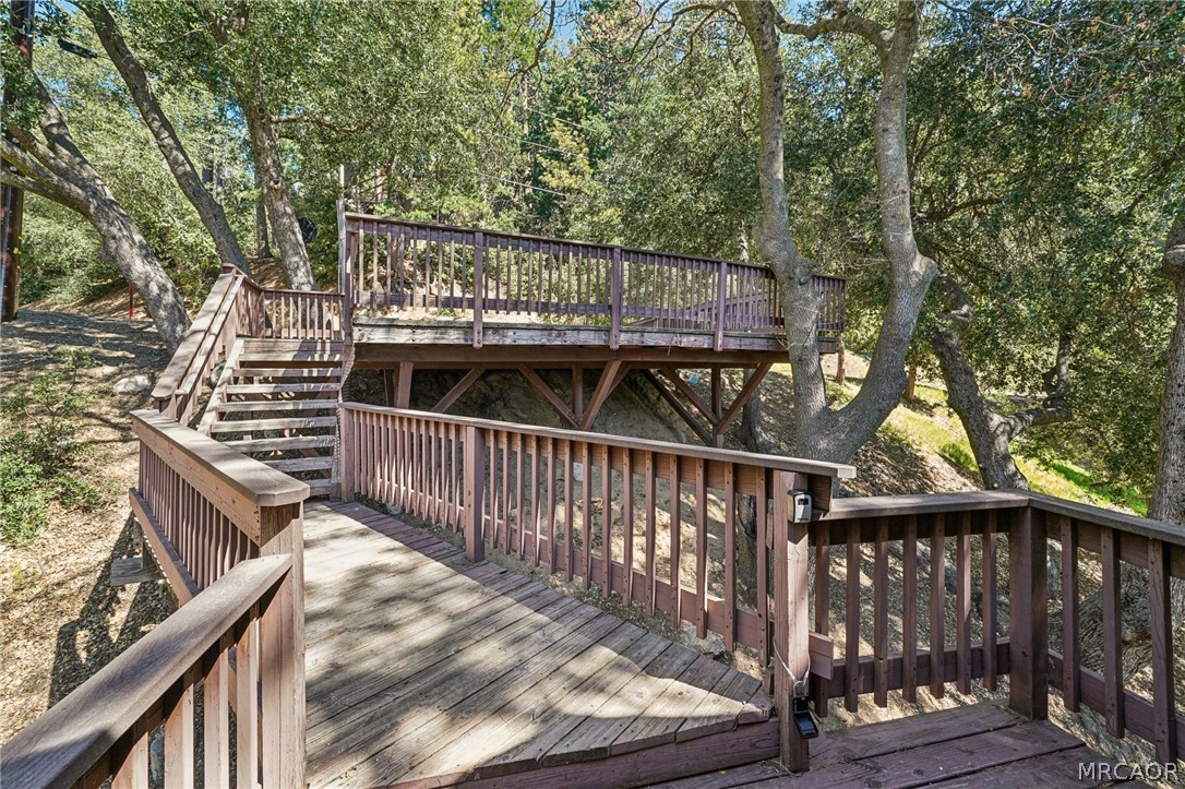 25274 N Road Twin Peaks, CA 92391 - Photo 36 of 41 a view of balcony with wooden floor