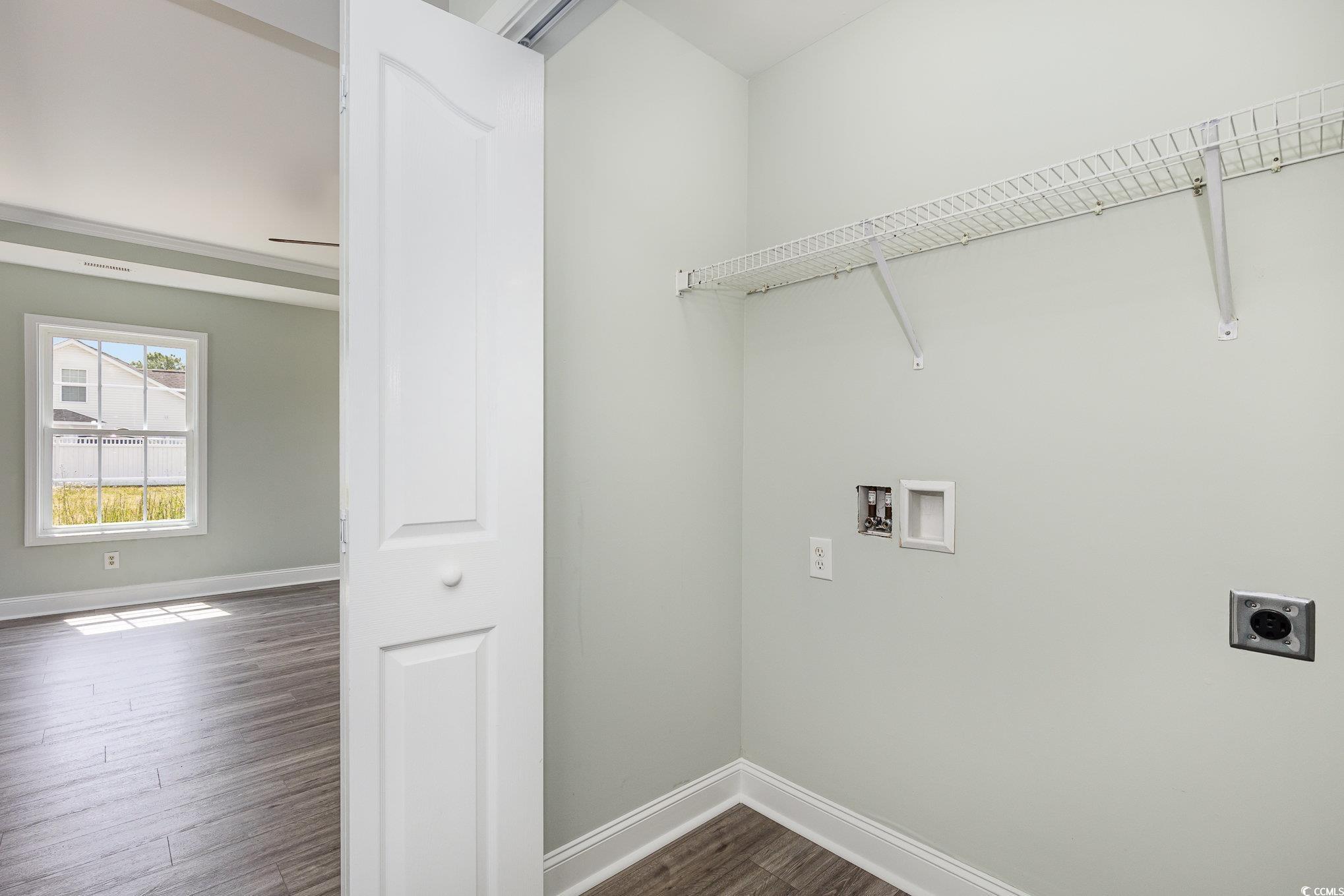 469 Overcrest Street Myrtle Beach, SC 29579 - Photo 17 of 18 Clothes washing area featuring baseboards, washer