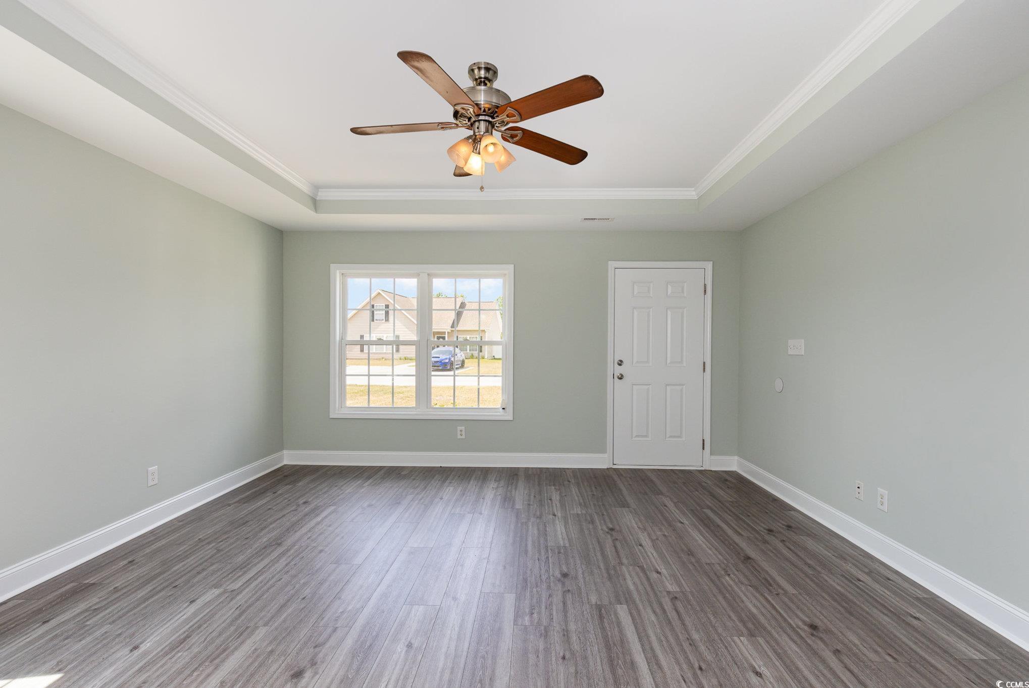 469 Overcrest Street Myrtle Beach, SC 29579 - Photo 2 of 18 Unfurnished room with dark wood-style flooring, ce