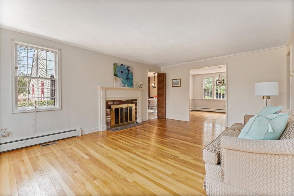 2 Craig Lane Hingham, MA 02043 - Photo 7 of 18 a living room with furniture and a fireplace