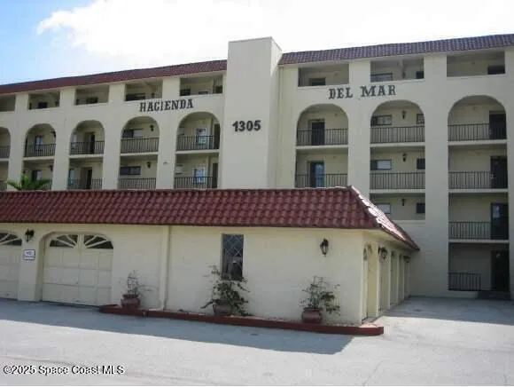 a front view of a building