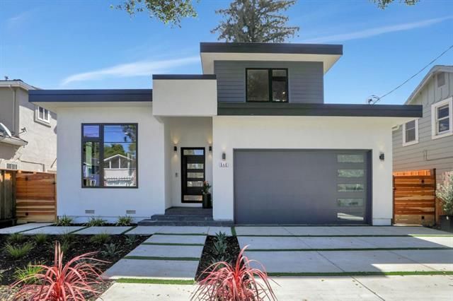 a front view of a house with entryway