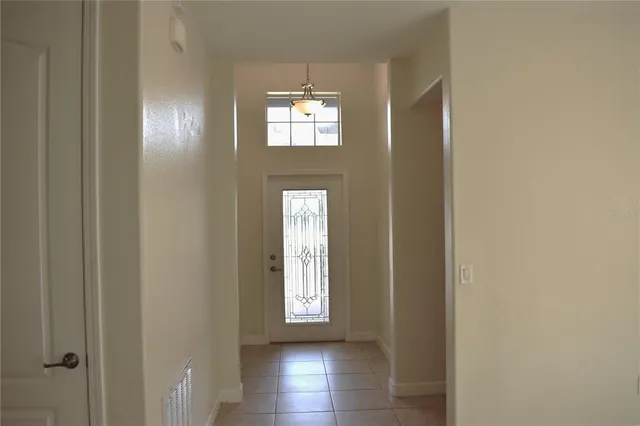 a view of an entryway of a house