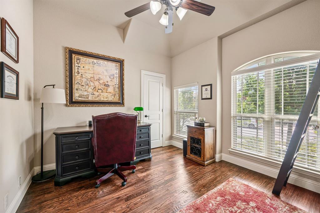 5209 Edgebrook Way Fort Worth, TX 76244 - Photo 8 of 33 a view of a workspace with furniture and a window