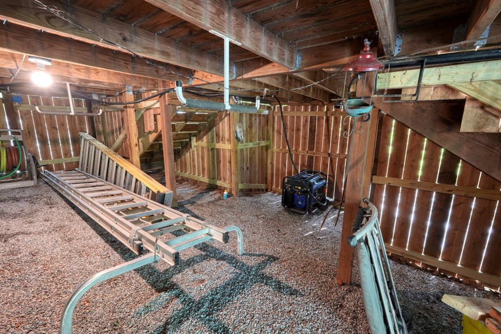919 New Hope Road Morganton, GA 30560 - Photo 49 of 52 a view of a storage room with stairs