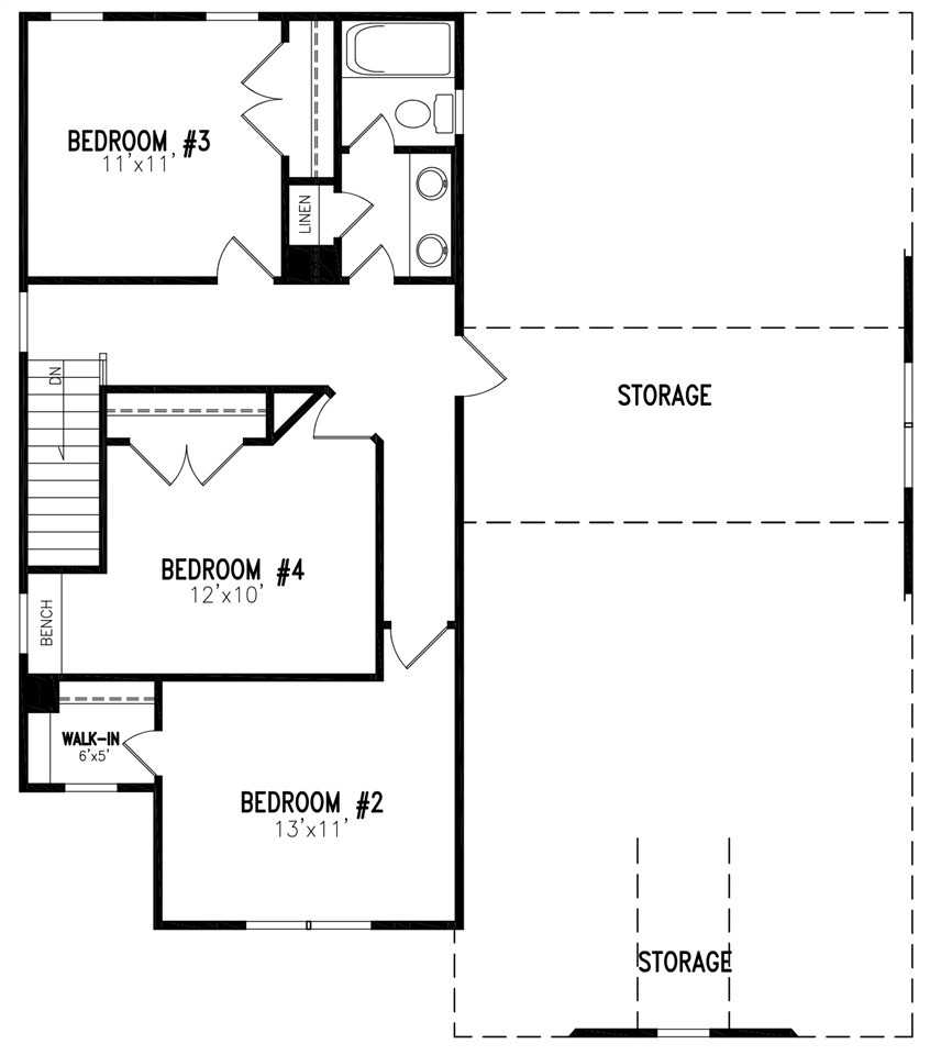 55 Axum Road Willow Spring, NC 27592 - Photo 8 of 8 Second Floor Plan