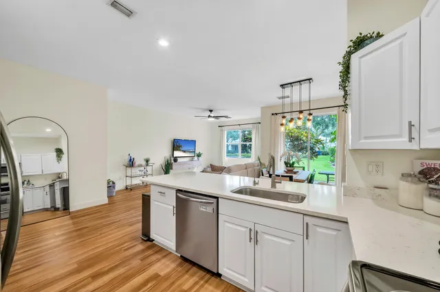 a view of a bedroom from a hallway
