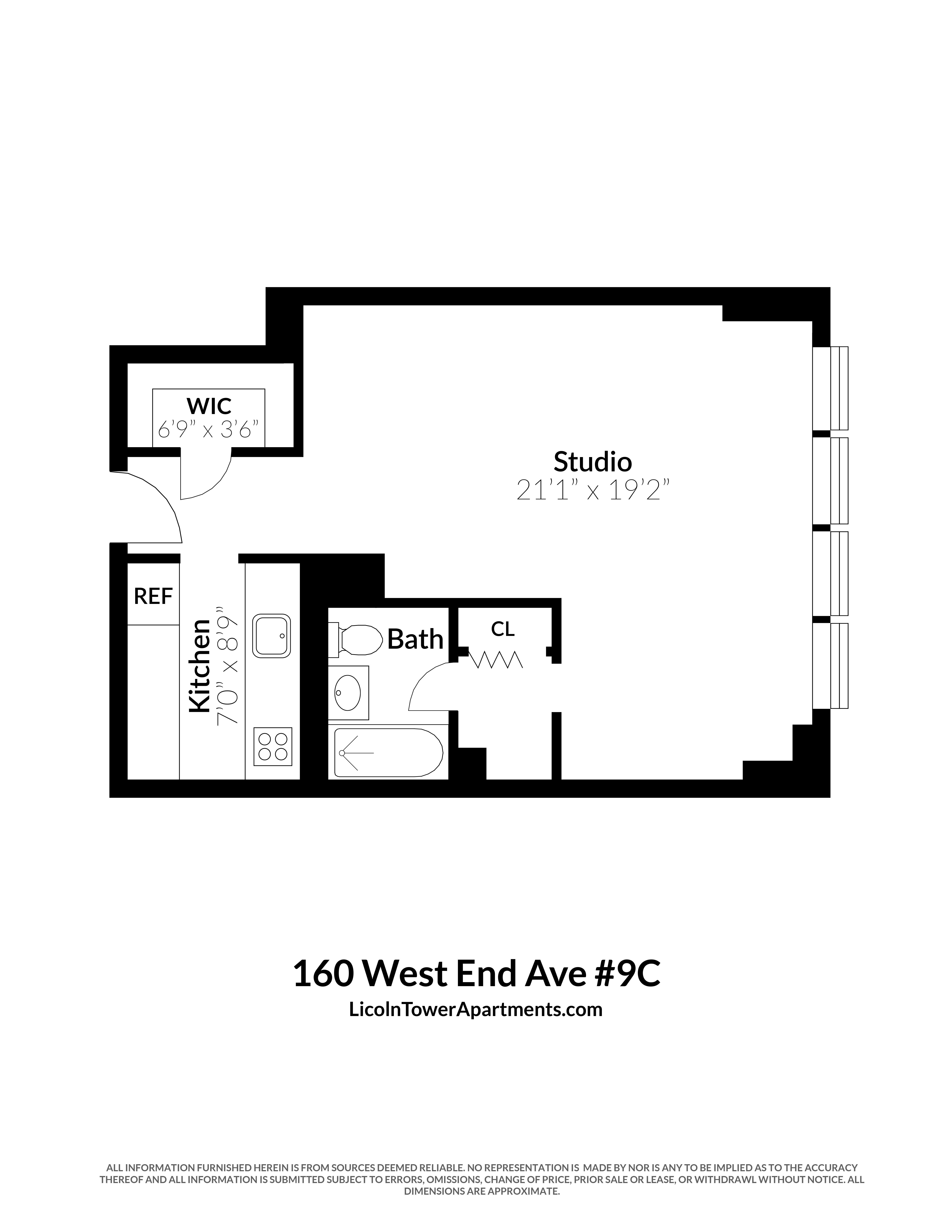 160 West End Avenue, Unit 8C Manhattan, NY 10023 - Photo 5 of 5 a picture of a park with a bench