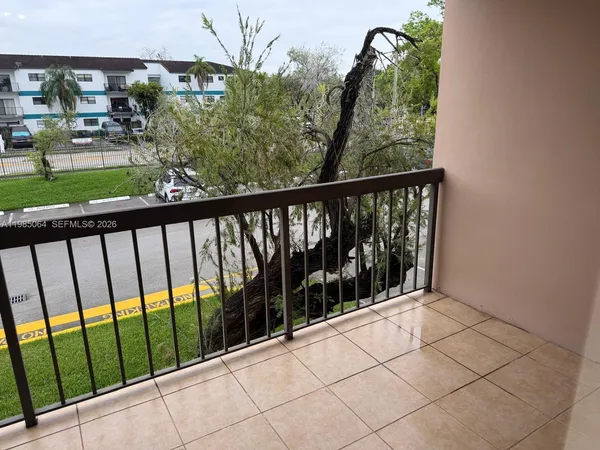 a view of balcony