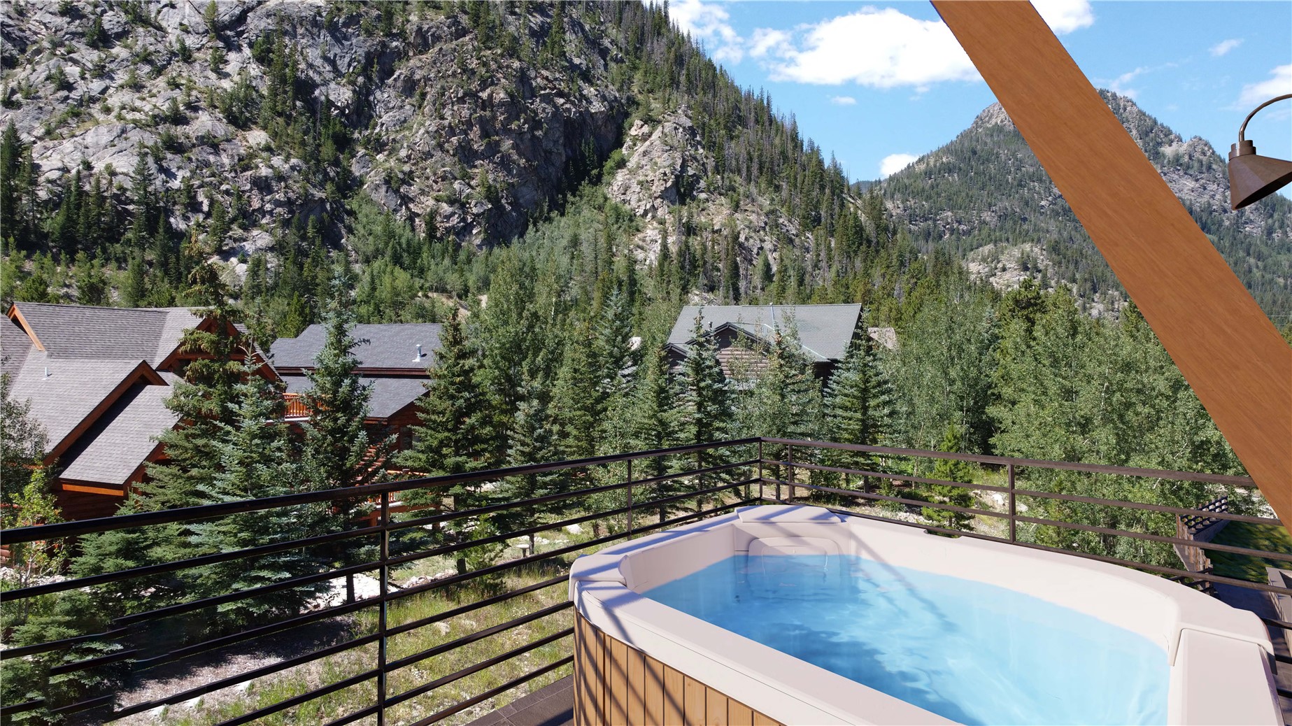 80 West Main Street, Unit 306 Frisco, CO 80443 - Photo 24 of 43 a view of swimming pool from a balcony