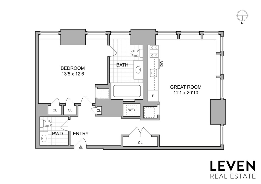 400 5th Avenue, Unit 34H Manhattan, NY 10018 - Photo 13 of 13 Floor Plan