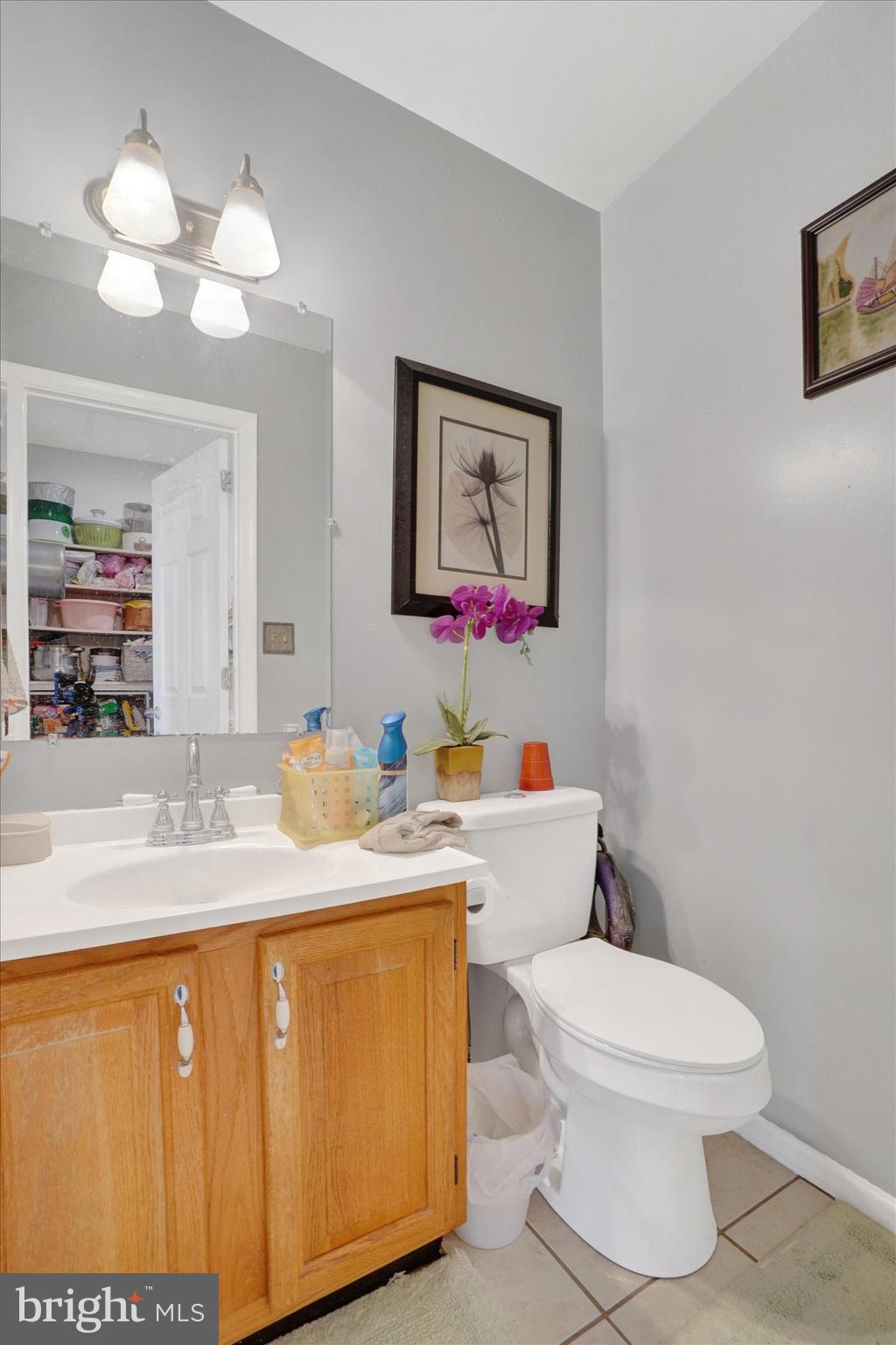 2455 Woodmont Drive York, PA 17404 - Photo 9 of 28 a bathroom with a sink a toilet and mirror