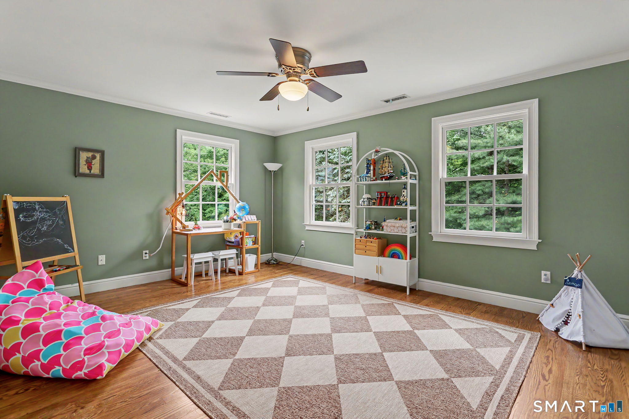 596 Silvermine Road New Canaan, CT 06840 - Photo 26 of 37 Bedroom, currently being used as playroom