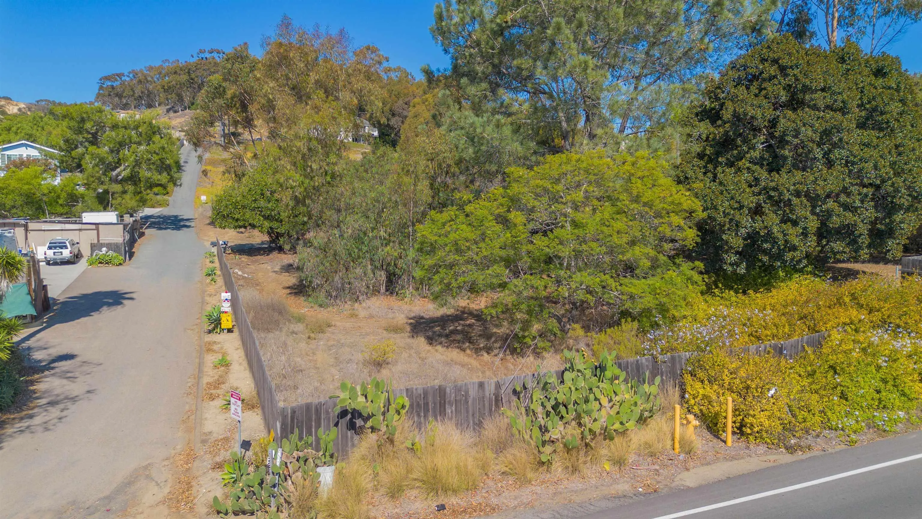 3703 Manchester Avenue, Unit 1 Encinitas, CA 92024 - Photo 11 of 23 a view of a yard with plants and a wooden bench