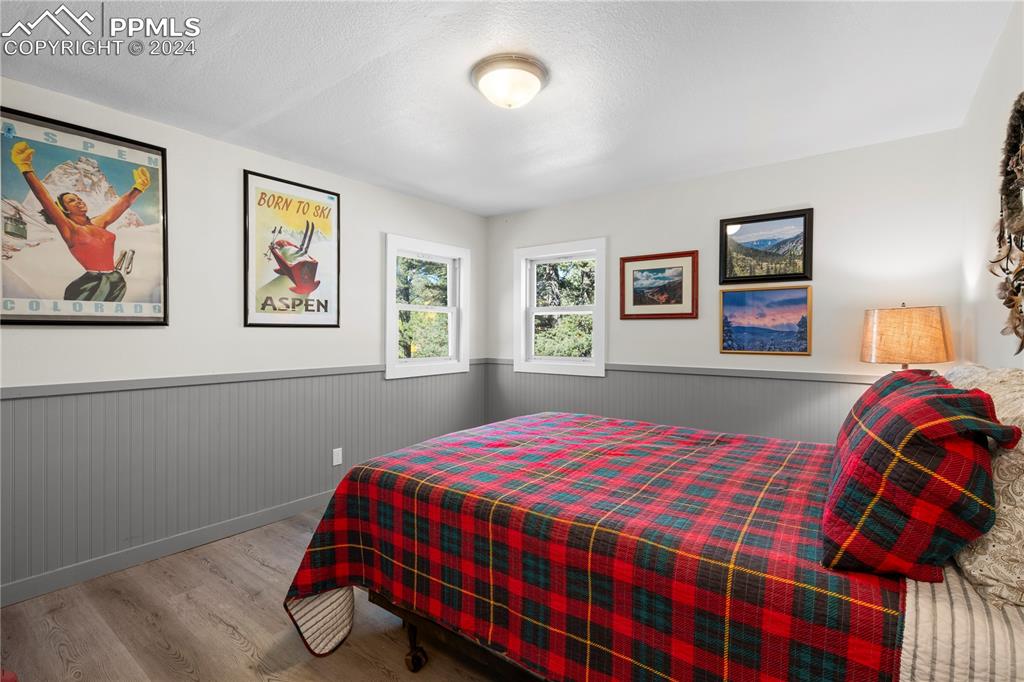 455 Golden Bell Lane Divide, CO 80814 - Photo 17 of 30 a bedroom with a bed and painting on the wall