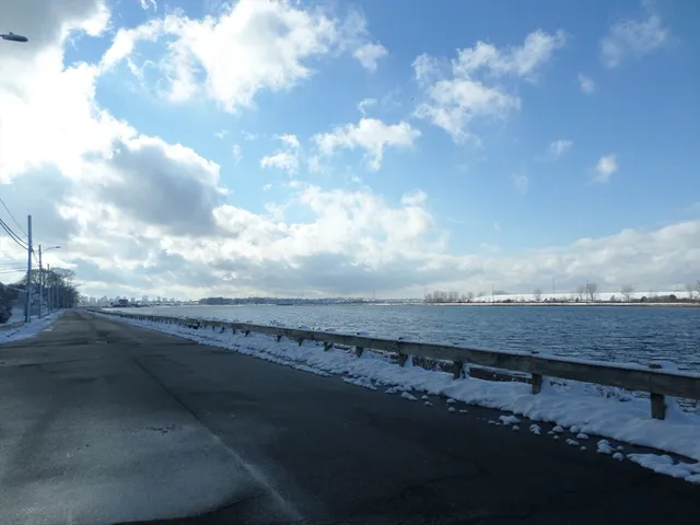 a view of an outdoor space with mountain view