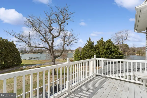 a view of a wooden roof deck