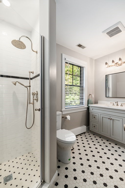 4 Bridle Path Lane Beverly, MA 01915 - Photo 16 of 42 a bathroom with a granite countertop sink toilet and shower