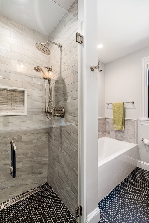 4 Bridle Path Lane Beverly, MA 01915 - Photo 20 of 42 a bathroom with a bathtub and a shower