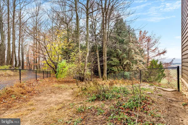 a view of a lake with a mountain