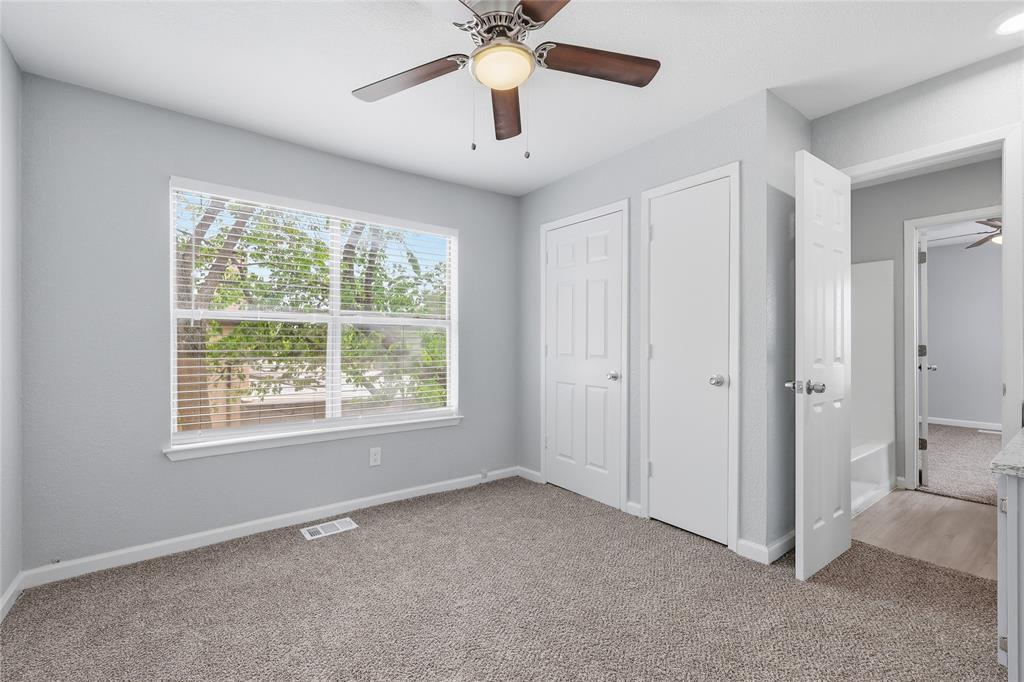 620 West Union Bower Road Irving, TX 75061 - Photo 16 of 22 Unfurnished bedroom with light colored carpet and a ceiling fan