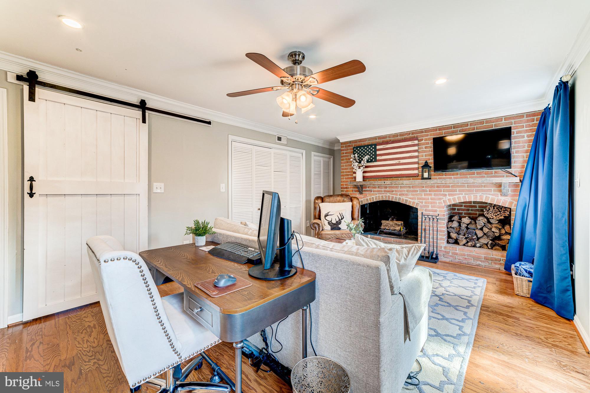 6426 Wainfleet Court Springfield, VA 22152 - Photo 11 of 37 Fantastic LL room w/ cozy fireplace