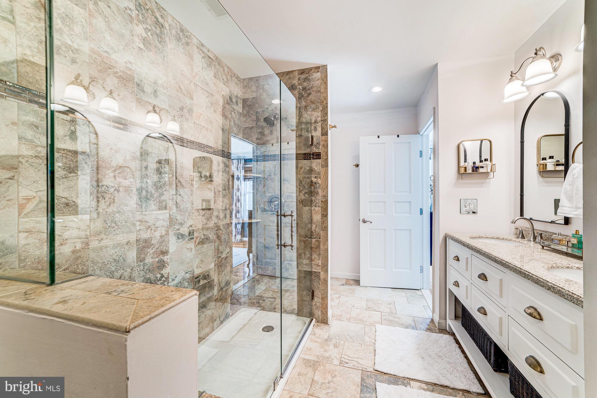 6426 Wainfleet Court Springfield, VA 22152 - Photo 35 of 37 Large beautiful tile shower!