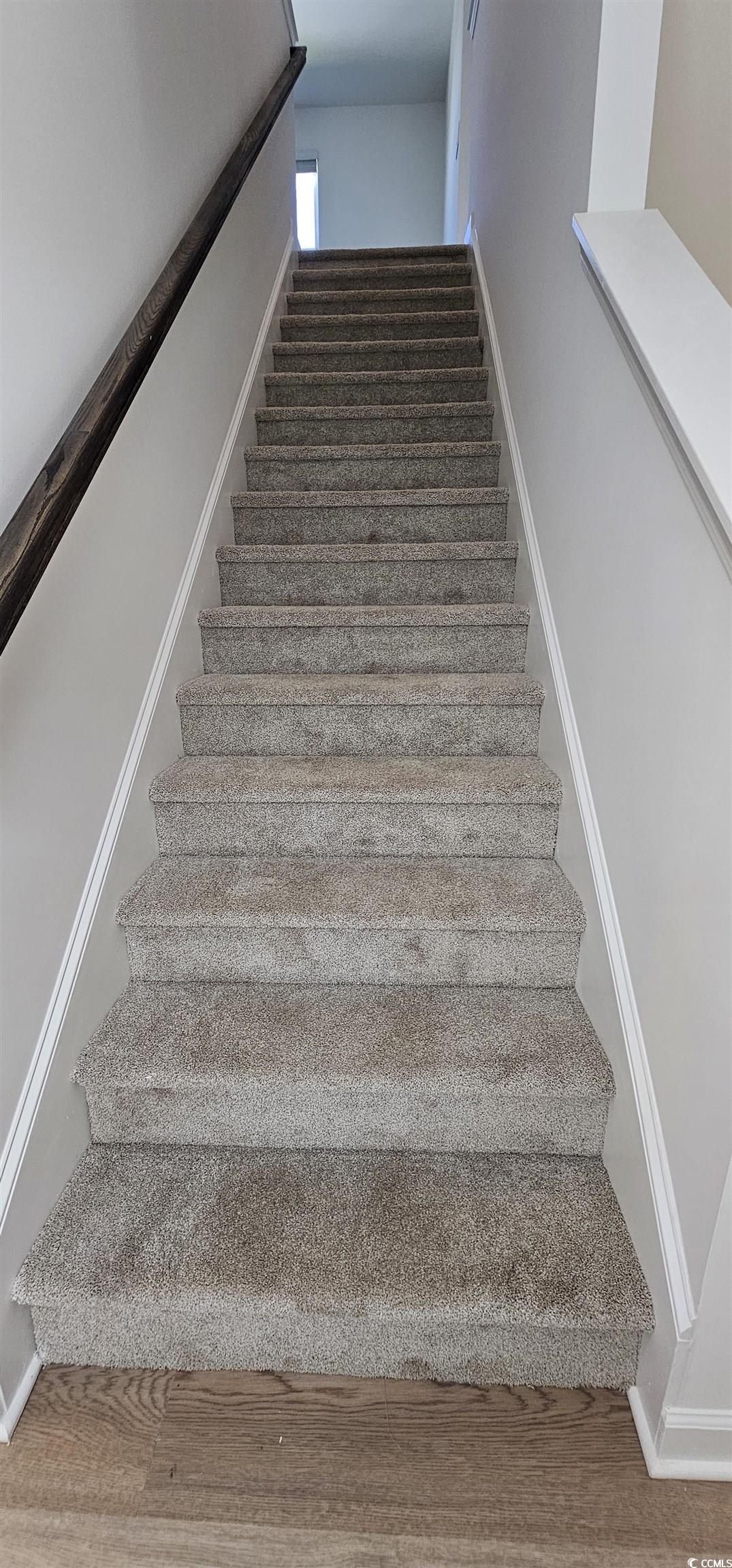 8233 Vibrant Loop Columbia, SC 29209 - Photo 14 of 40 Staircase featuring wood finished floors