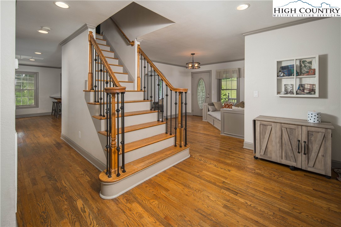 1527 Mabel School Road Zionville, NC 28698 - Photo 23 of 49 a view of entryway with wooden floor