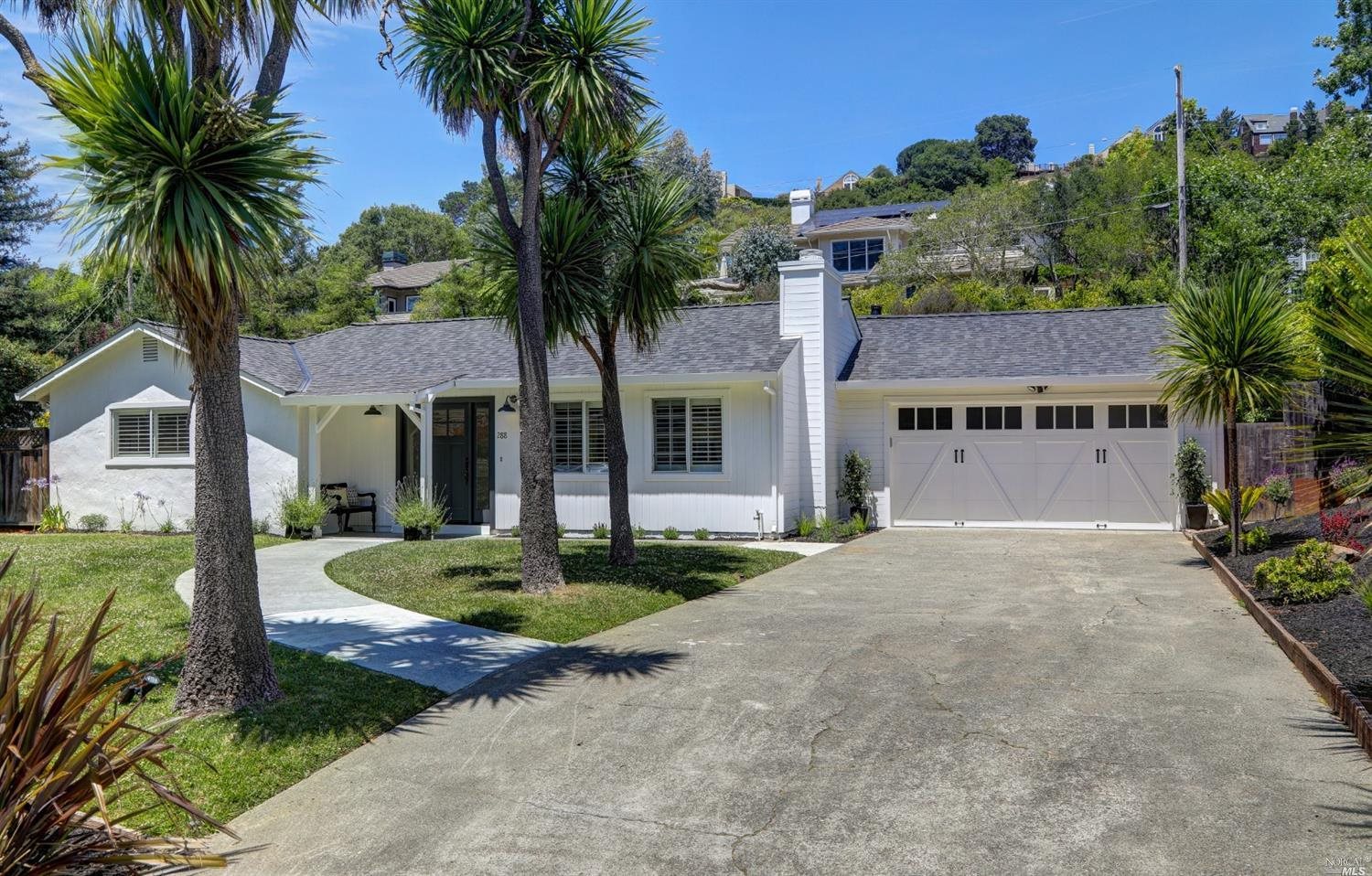 288 Ricardo Road Mill Valley, CA 94941 - Photo 1 of 1 a front view of a house with garden and patio