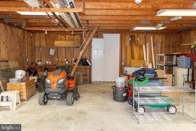 a view of a storage room