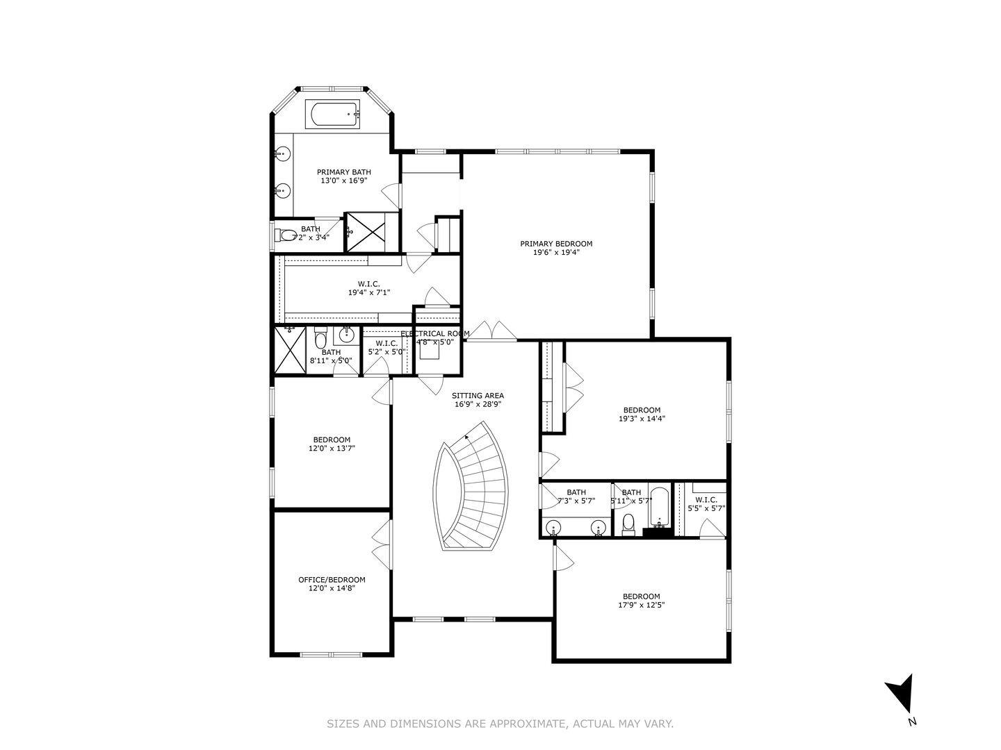 438 West 3rd Street Elmhurst, IL 60126 - Photo 43 of 43 a picture of a bathroom with a white wall and a picture of the wall