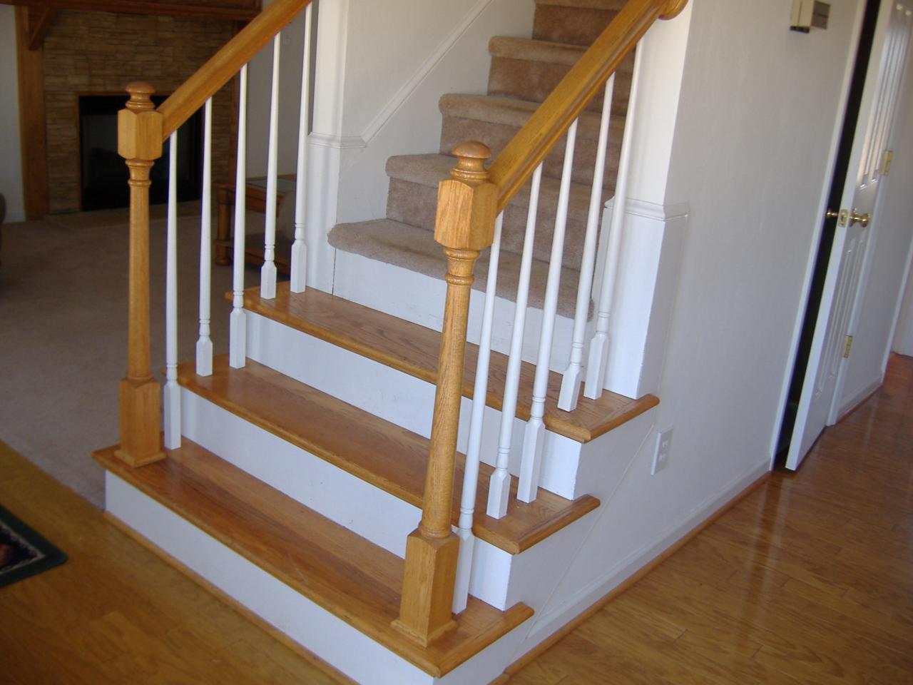 1420 Mill Iron Road Goodview, VA 24095 - Photo 22 of 26 a view of staircase with wooden floor and white walls