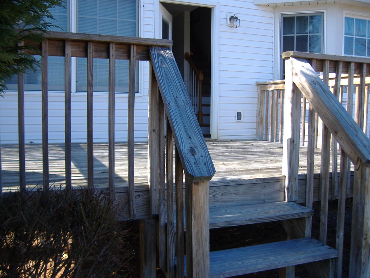 1420 Mill Iron Road Goodview, VA 24095 - Photo 24 of 26 a view of balcony with wooden floor and stairs