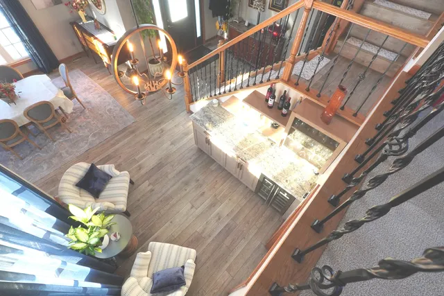 a room with furniture and window