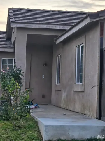 a front view of a house