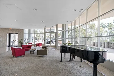 a swimming pool with outdoor view