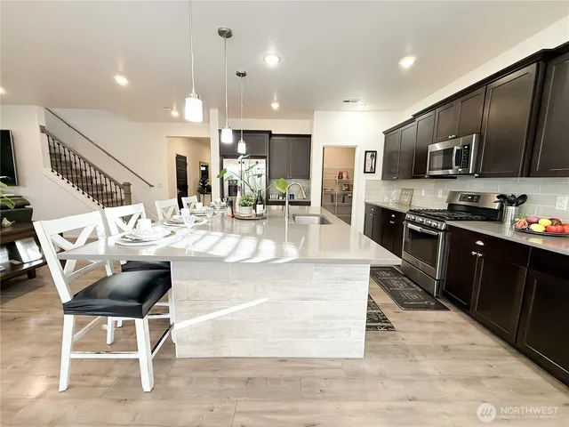a storage room with washer and dryer