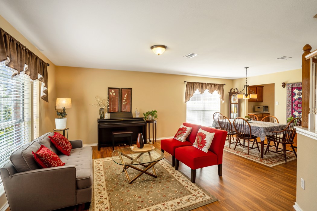 412 Derby Lane Georgetown, TX 78626 - Photo 5 of 37 a living room with furniture and wooden floor