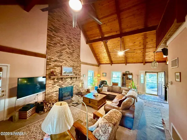 a building with glass door