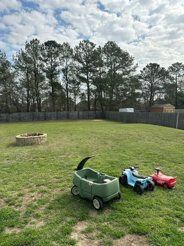 a view of a lake with houses