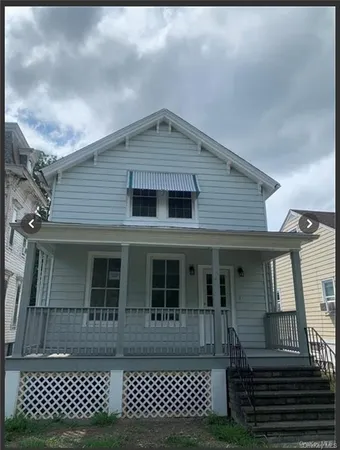 a front view of a house