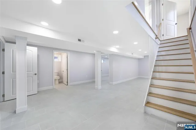 a view of an entryway with stairs