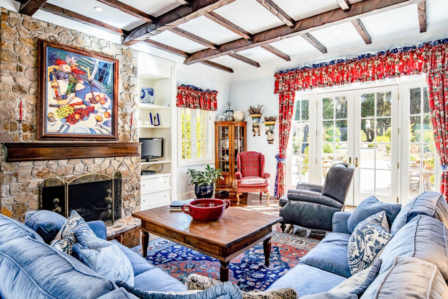 12 Ring Lane Carmel Valley, CA 93924 - Photo 16 of 73 a living room with furniture and a fireplace