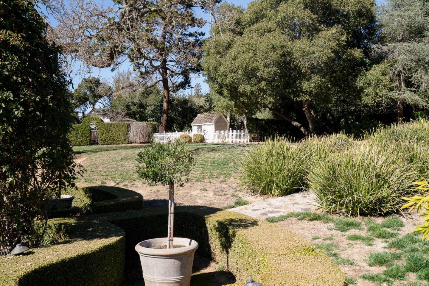 12 Ring Lane Carmel Valley, CA 93924 - Photo 58 of 73 a view of a backyard with garden