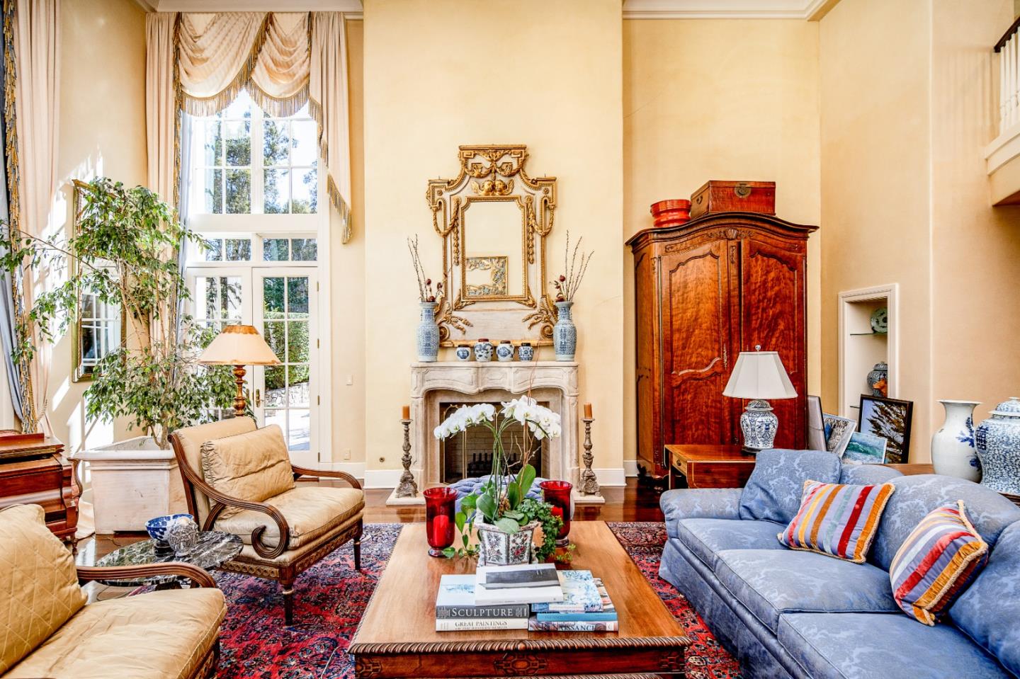 12 Ring Lane Carmel Valley, CA 93924 - Photo 7 of 73 a living room with furniture fireplace and a large window