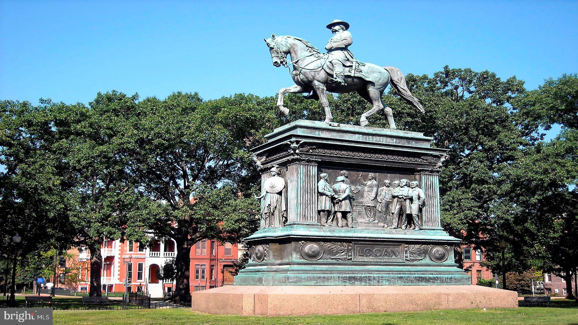 1733 11th Street Northwest Washington, DC 20001 - Photo 21 of 21 a view of statue in the garden